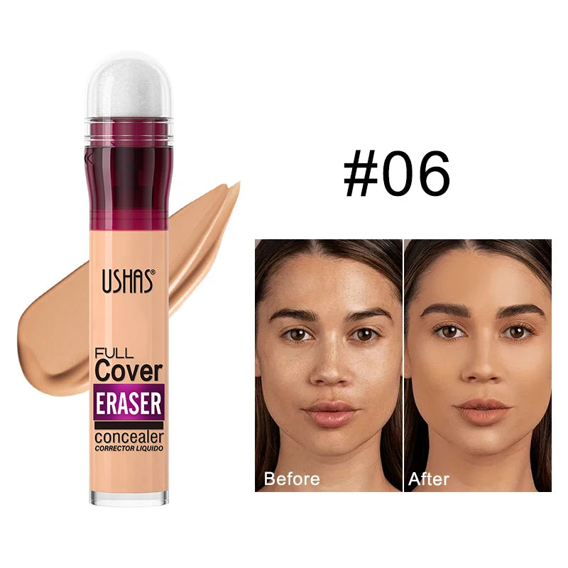 Sponge Head Concealer for Dark Circles, Tears, Freckles, Acne, Dark Circles, Pigmentation and Blemishes, Creating Natural Skin Quake 06