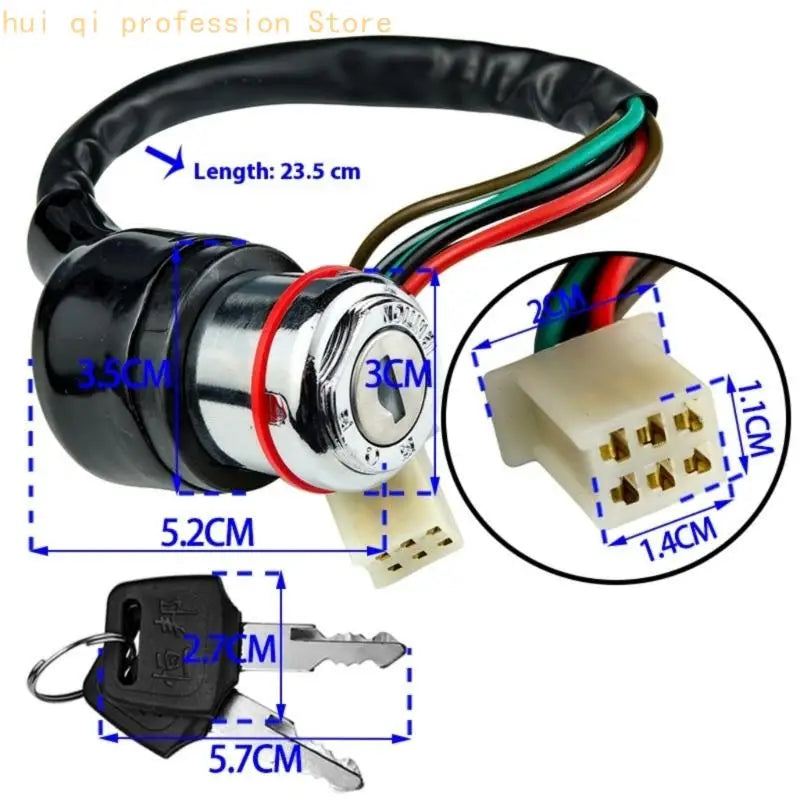 Metal Ignition Locking Weatherproof Construction Quick Start for GN125 Models H8WE Quake