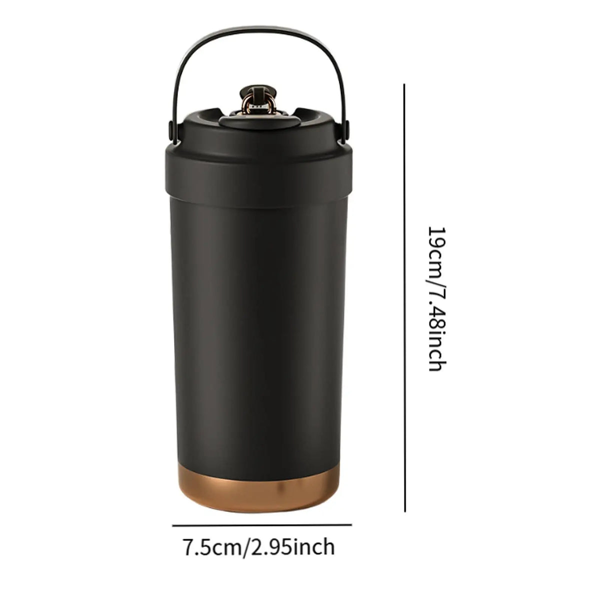 Stainless Steel Tumbler Double Wall Insulated Water Bottle for Hot/Ice Coffee, Tea and Beer Reusable with Straw for Picnic Quake