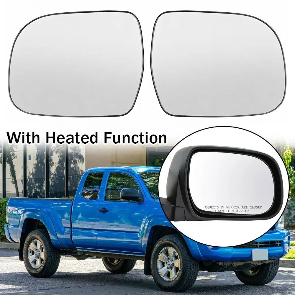For Lexus RX 2003-2008 Toyota Hilux 2005-2010 Tacoma 2005-2015 1x Door Side Wing Mirror Glass Heated With Plate Rearview Clip Quake