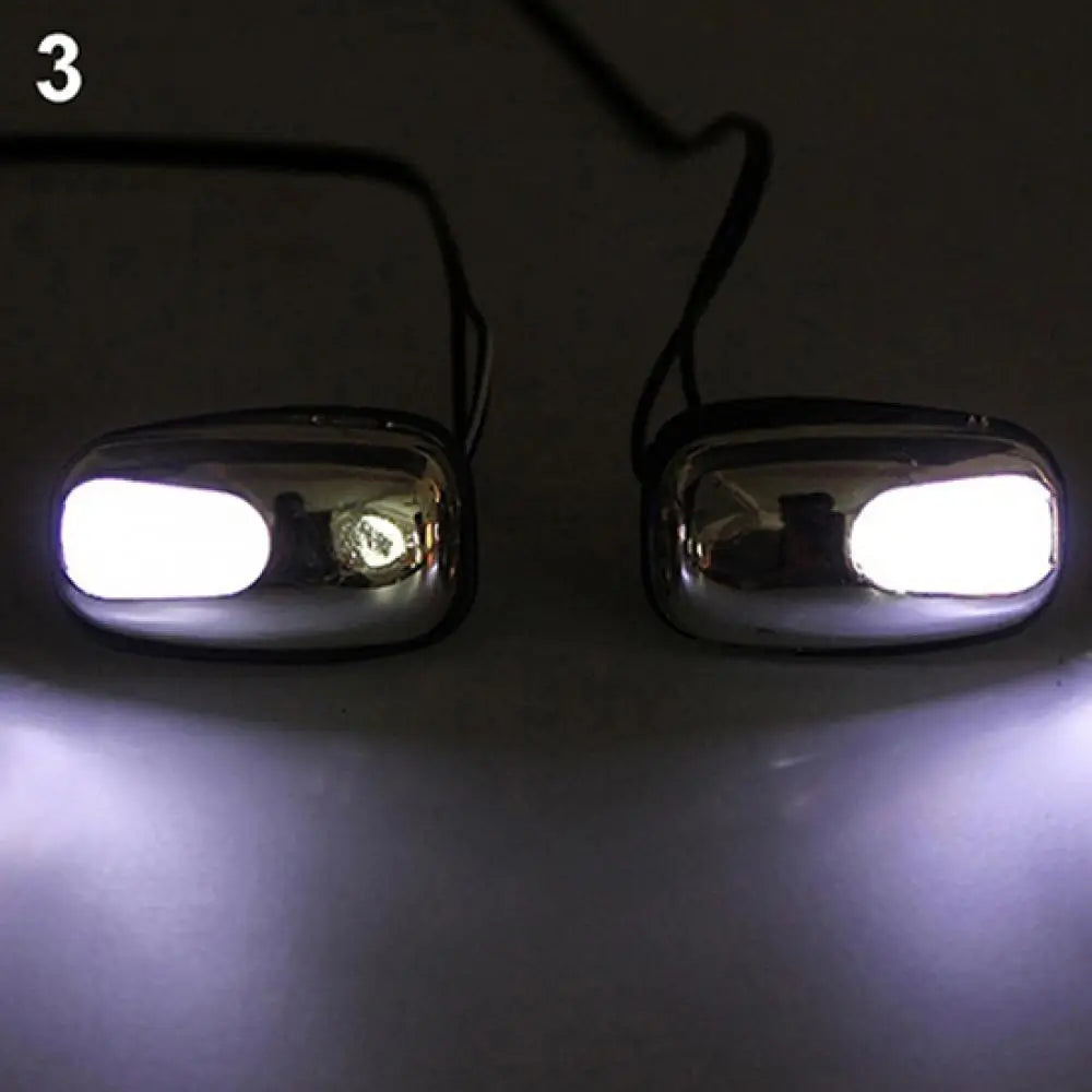 1 Pair Auto LED Light Windshield Windscreen Jet Spray Nozzle Wiper Washer Lamp Automobile Water Spray Lamp Car Accessories Quake