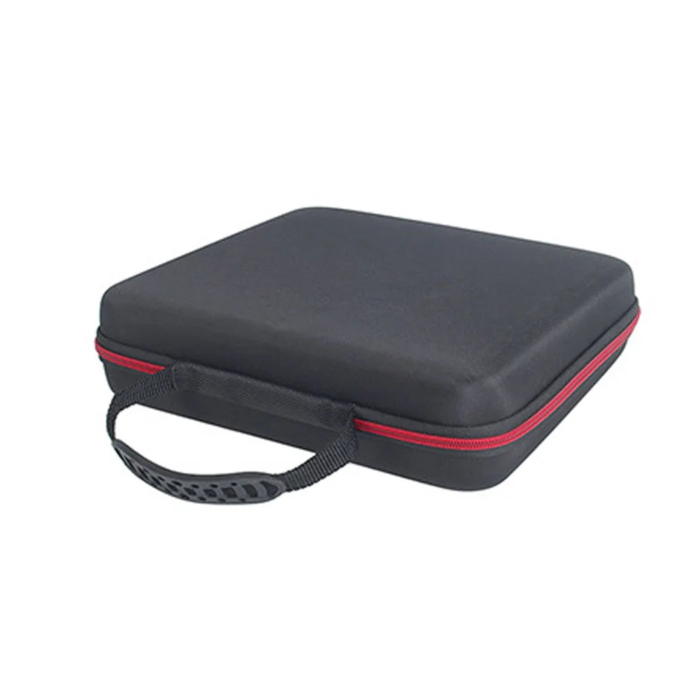 Portable One-to-four Wireless Microphones Storage Box Microphoned Carry Case EVA Bag with Zipper Shock-proof Waterproof Quake black