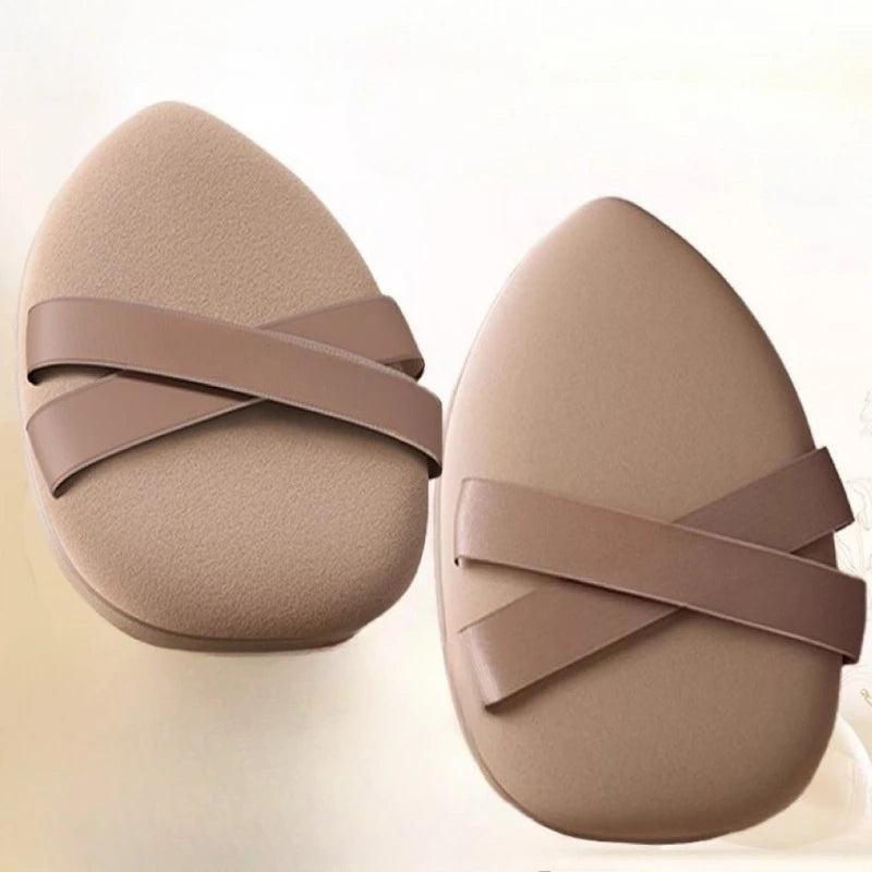 2pcs Air Cushion Puff Foundation Special Super Soft Wet Dual-purpose Setting Sponge Double-sided Available Quake Coffee 2Pcs