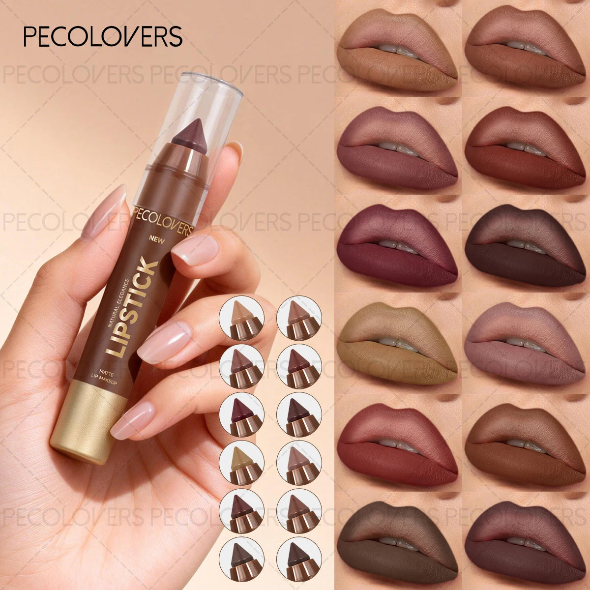 Winter Reddish Brown Lip Liner Pencil Matte Velvet Long-Wearing Non-Smudging for Daily Party Makeup Quake