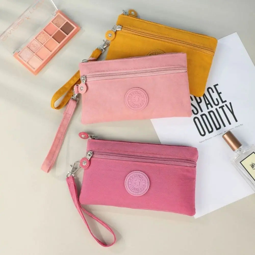 New Waterproof Women Wallet Wear-resistant Durable Coin Purse Portable Nylon Zipper Clutch Ladies Quake