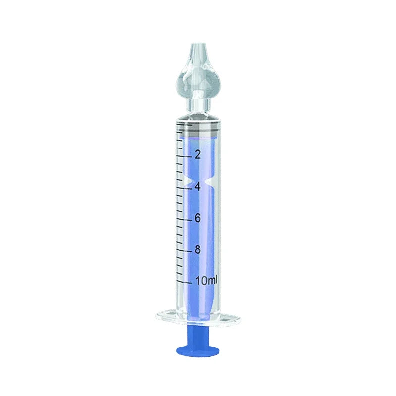 vvocci Lavado Jeringa 10ML/20ML Lavado Nasal Bebe Aspirador Nasal Para Bebe Baby Nasal Aspirator Syringe Baby Nose Cleaner Quake B251 -blue 10ml 1pc