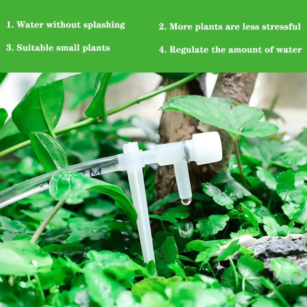 Greenhouse Garden Drip Irrigation Kit Adjustable 10/20/30M Potted Plant Watering Device 4/7mm Hose with Regulating Valve Quake