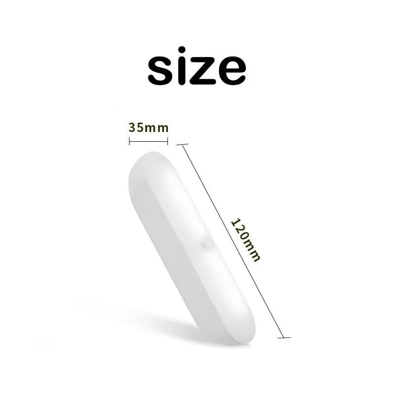 Wireless LED Motion Sensor Lamp Night Lights USB Rechargeable Magnetic For Wardrobe Room Closet Kitchen Aisle Tube Detector Bulb Quake