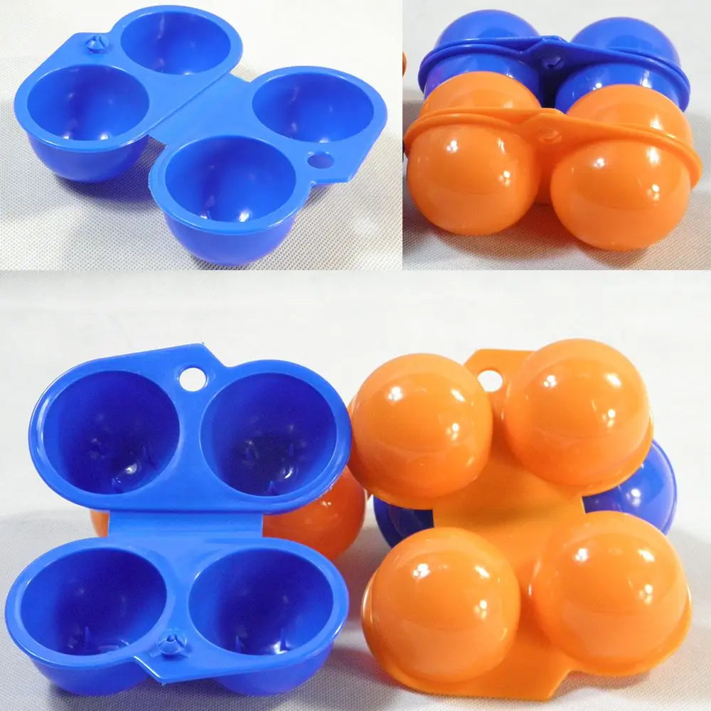 2/4 Grids Camping Holder Foldable Egg Tray Egg Storage Box Portable Organizer Case Quake
