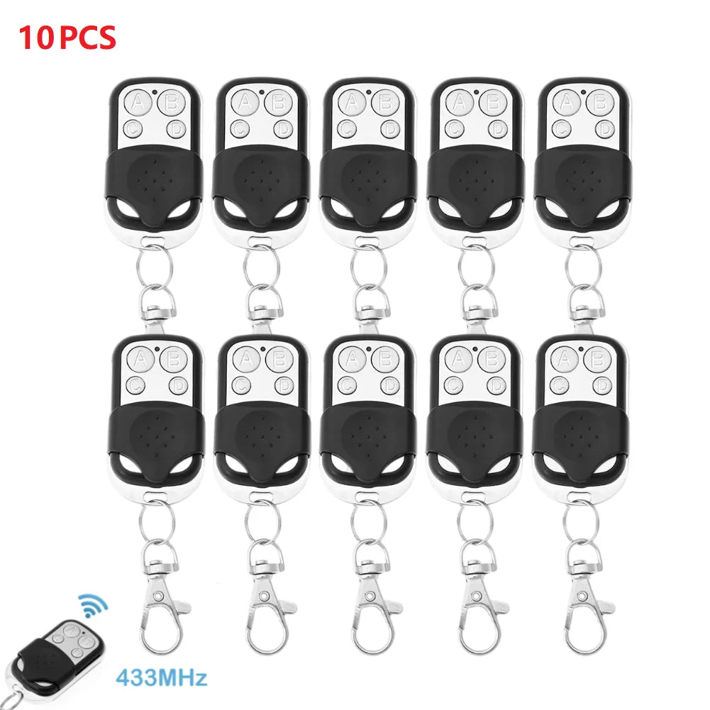 10/50PCS Universal Cloning Duplicator Key Remote Control 433MHZ 433.92MHZ Clone Fixed Learning Rolling Code For Gate Garage Door Quake 10PCS China Mainland