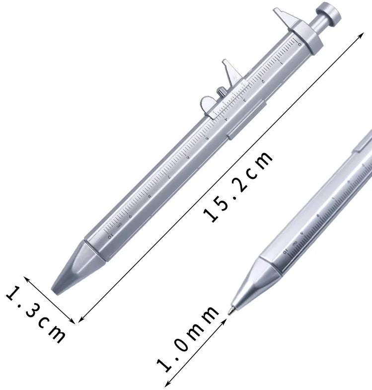 Multifunction Caliper Pen Ball-Point 0.5mm Ballpoint Pen Gel Ink Pen Vernier Caliper Roller Ball Pen Creativity Stationery Quake