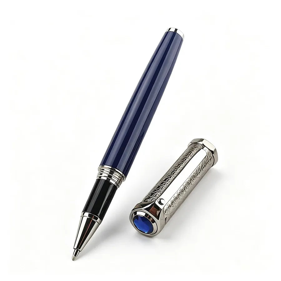 Vintage Engraved JINHAO Metal Roller Pen Luxury Gold Silver Signature Pen High Grade Business Gift Pen for Men Office Stationery Quake 159-1
