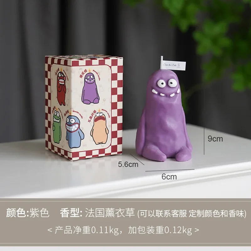 Earthlings Monster Candles Fun Creative Birthday Gifts Handmade Aromatherapy Candles Quake A