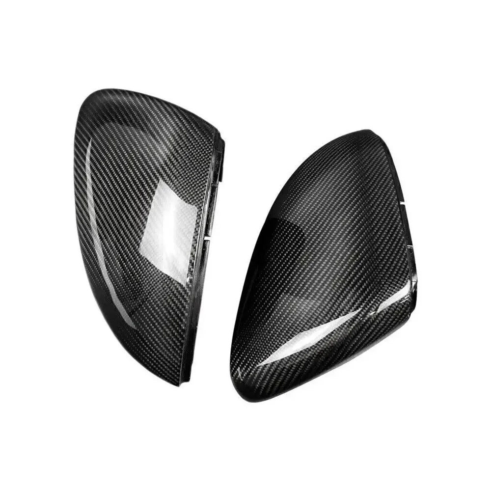 Direct Clip-On Replacement Real Carbon Fiber Side Mirror Cover Caps For VW Golf 7 MK7 MK7.5 GTI R 2013-2020 2PCS Quake