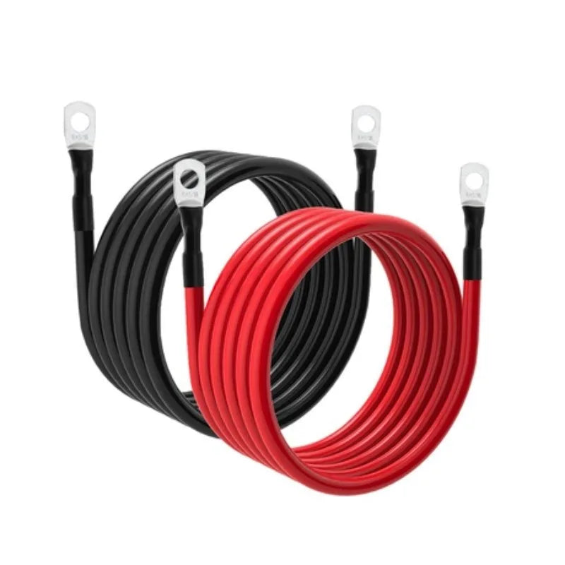 High Corrosion Resistant 12AWG Battery Power Cord M3-10 O Terminal Heavy Duty Wire for Vehicle Camper Trailer Power Connection Quake