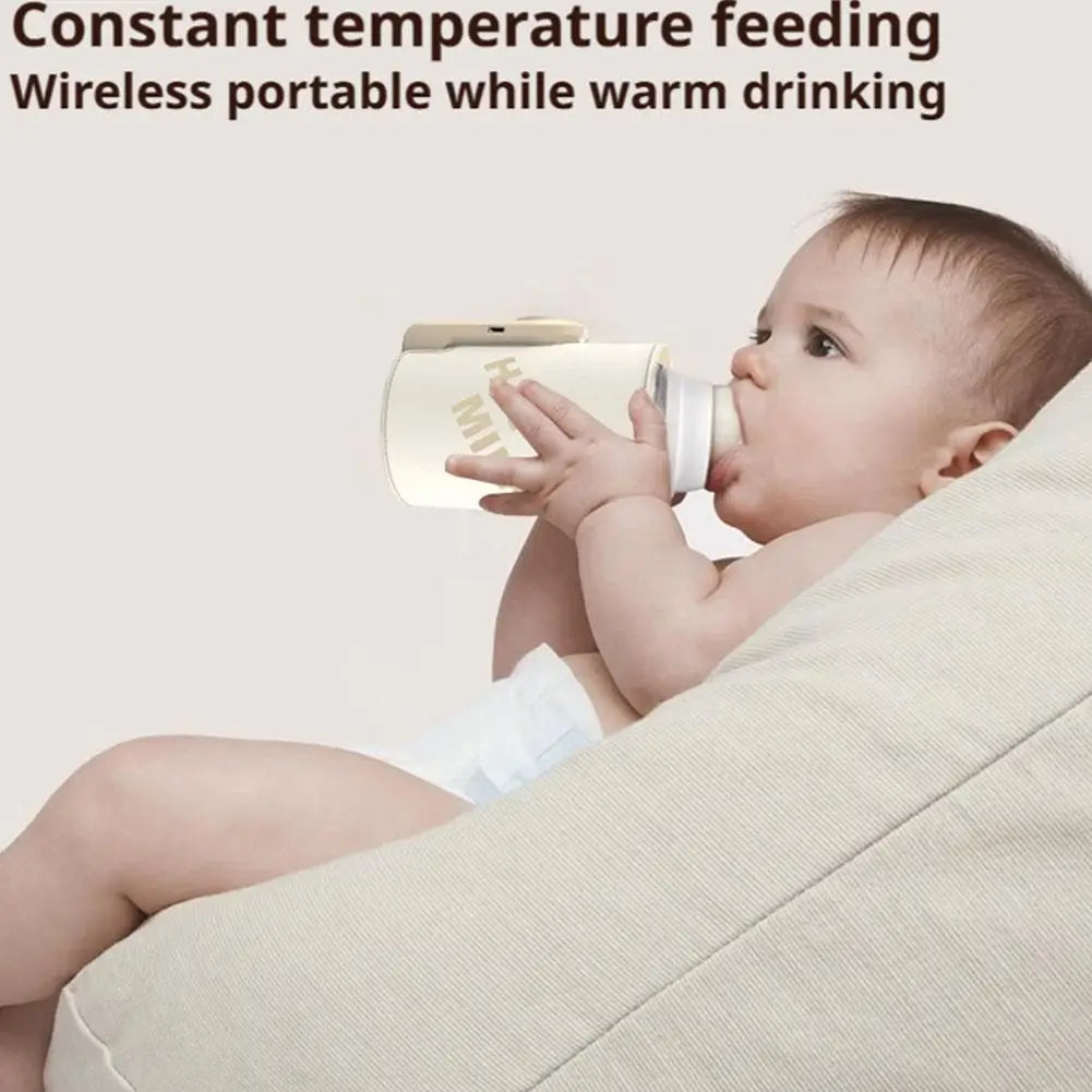 Baby Bottle Warmer Portable 10000mAh Power Bank Bottle Warmer 4-10 Hours Runtime Baby Milk Warmer USB-C Charging For Travel Quake