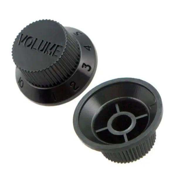 Guitar Accessories Volume Knob Numbered Tone Controls Vintage Plastic Switch Caps for ST SQ Electric Quake Black
