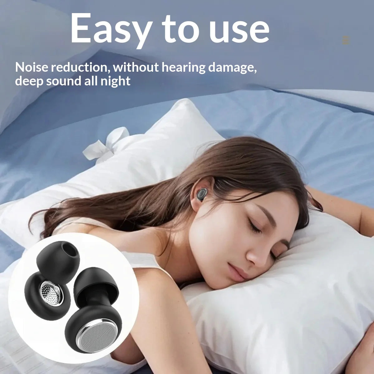 Soft Silicone Noise Cancelling Ear Plugs Sleep Earbuds for Noise Reduction Ideal for Sleep Work Study And Travel Quake