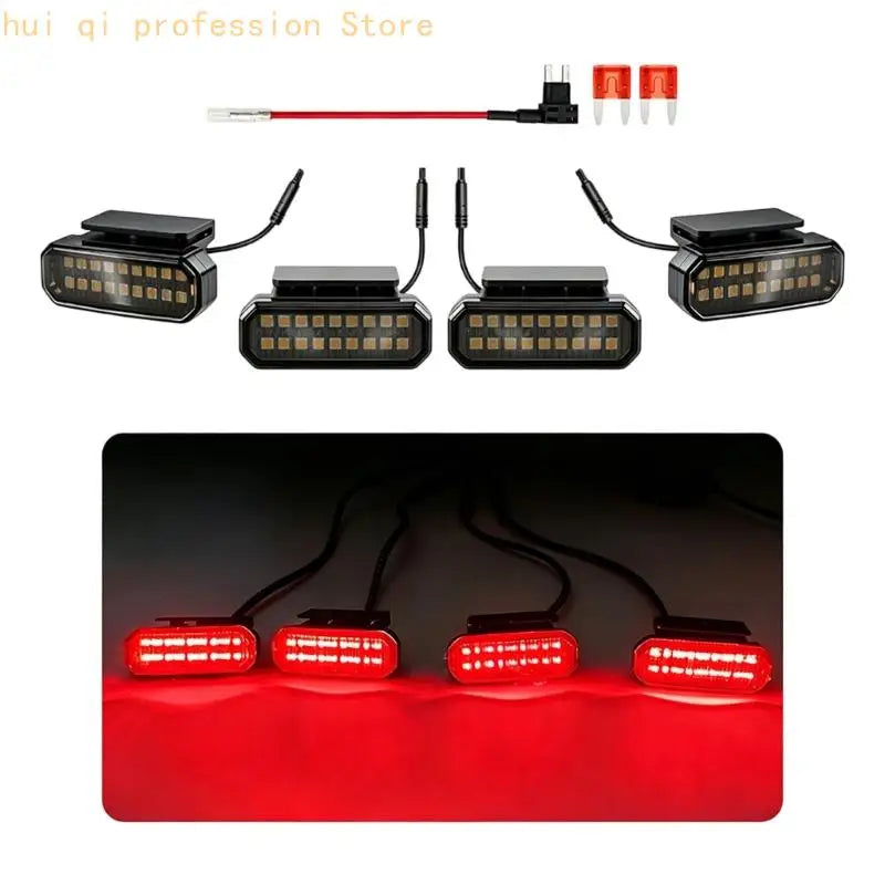 Flashing Front Grille Marker Light Set for Daily Styling Projects H8WE Quake Red CN