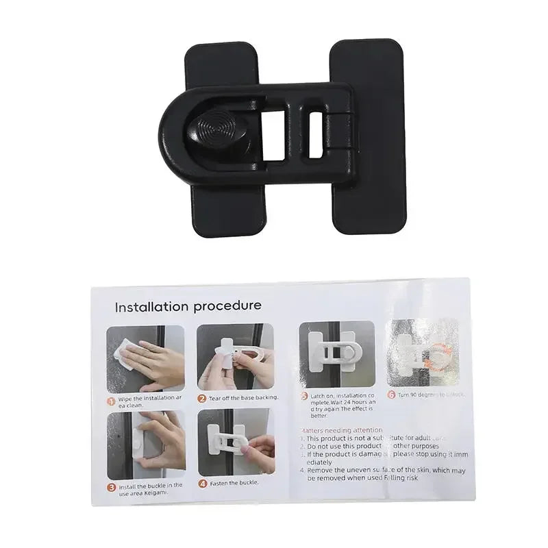 Baby Safety Lock Protection Useful Cabinet Multifunction Kids Security Drawer Lock Refrigerator Door Latch Durable Plastic Quake