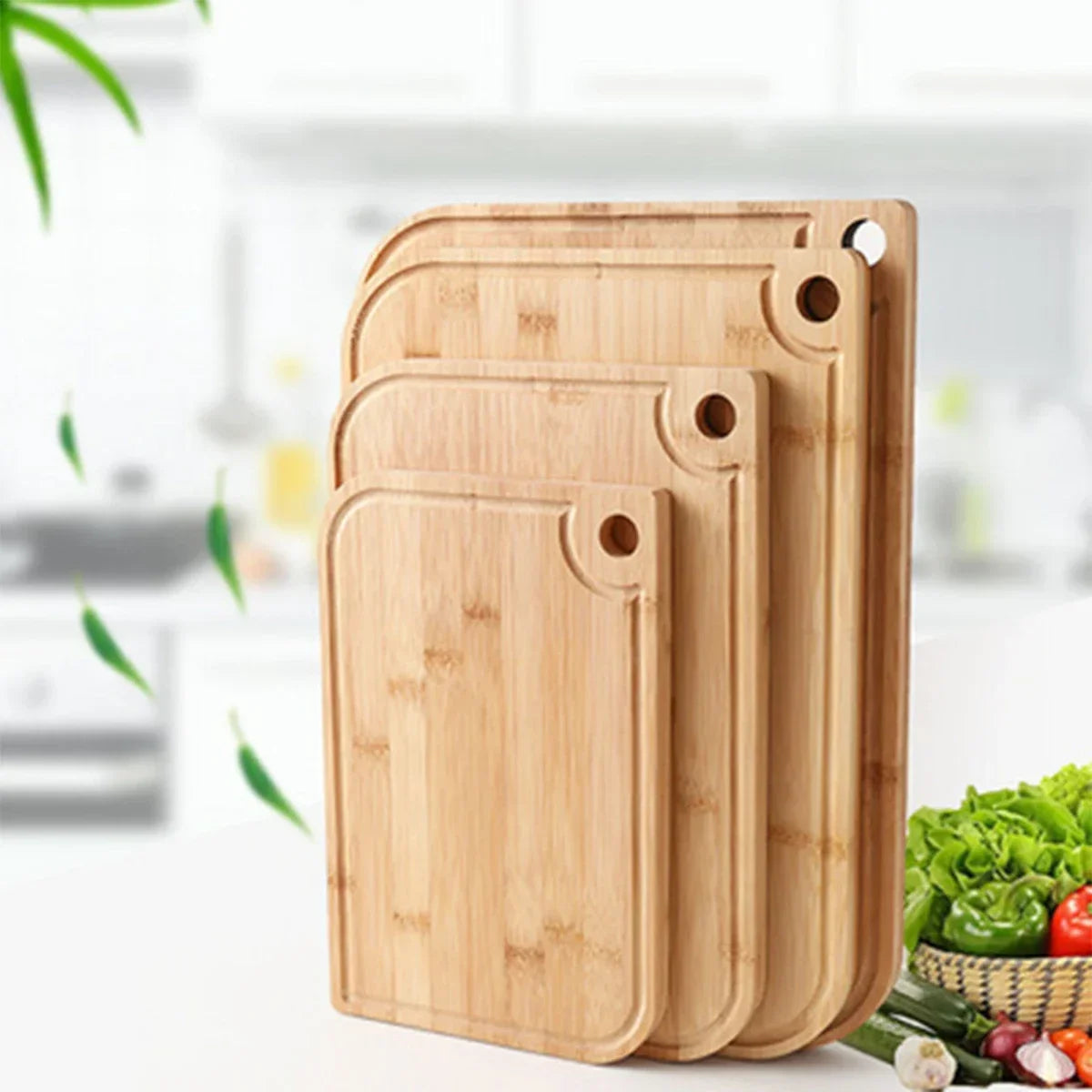 Solid Wood Cutting Board Bamboo and Children's Cutting Board Wooden Kitchen Cutting Board Rolling Board Cutting Board Quake