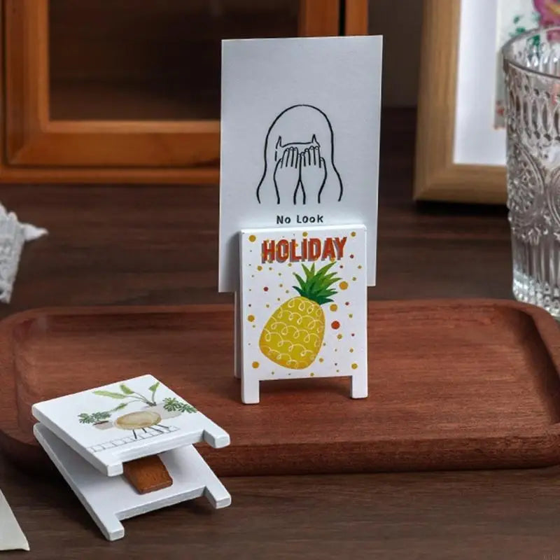 Paper Clip Stand Decorative Photo Display Stand Desktop Note Memo Organiser For Memos Photos And Name Cards K1KF Quake
