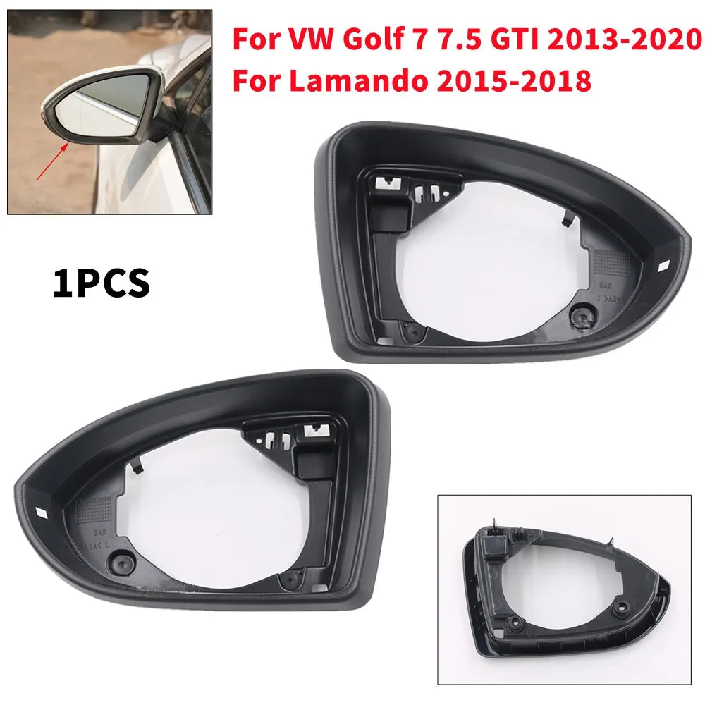 For VW Golf 7 Golf 7.5 GTI 2013-2020 Lamando 2015-2018 1x Car Rearview Side Mirror Frame Cover Case Shell Vehicle Accessories Quake