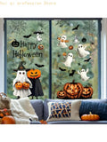 Removable Halloween Glass Panel Decals Electrostatic PVC Sticker, Seasonal Clings foHousehold Display Areas H8WE Quake CN