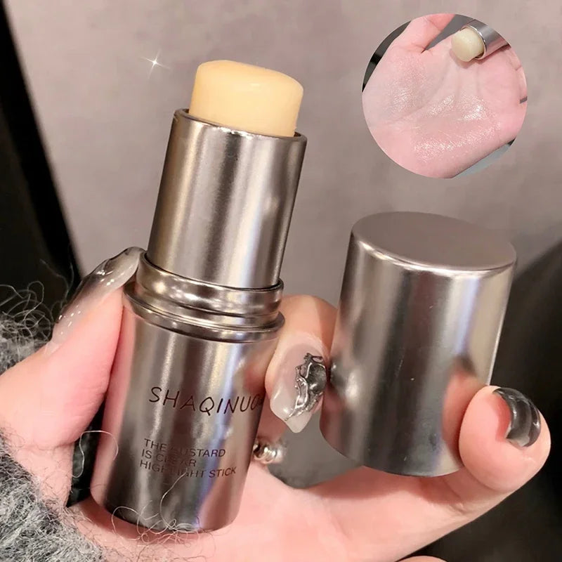 Custard Clear Light Stick Moisturizing Gloss Creamy Muscle Korean Makeup Blush Stick Quake