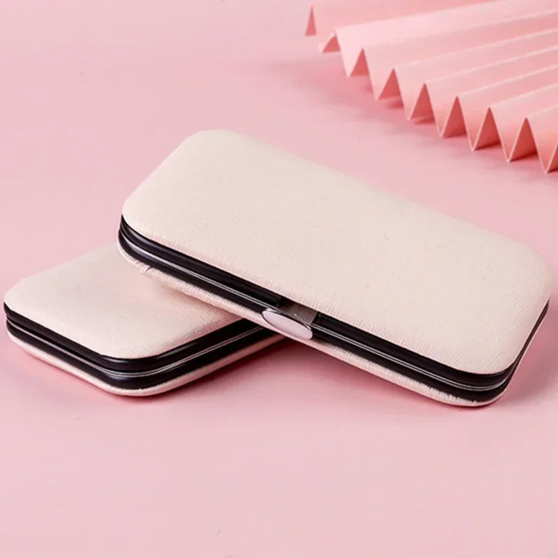 12Pcs/Box Rose Gold Stainless Steel Nail Clipper Set Nails Scissors Dead Skin Pliers Pedicure Knife Manicure Tool Quake