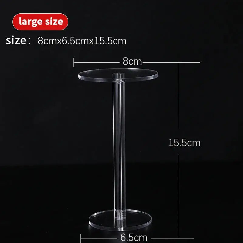 1PCS Transparent Frame Round Jewelry Blind Box Display Stand Acrylic Clear Bracelet Organizer Shelf Jewelry Storage Rack Quake A3
