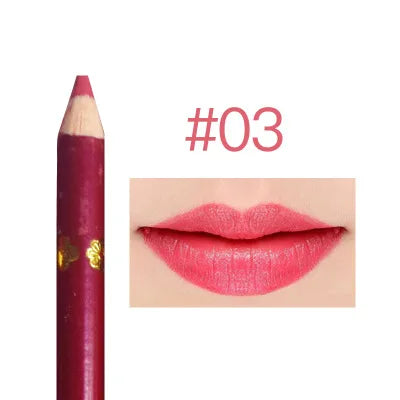 YALAIYI 12-color Lip Liner Pencil Waterproof and Colorfast for Beginners Easy To Use Lip Liner Pen Lip Liners Foggy Color Quake 3