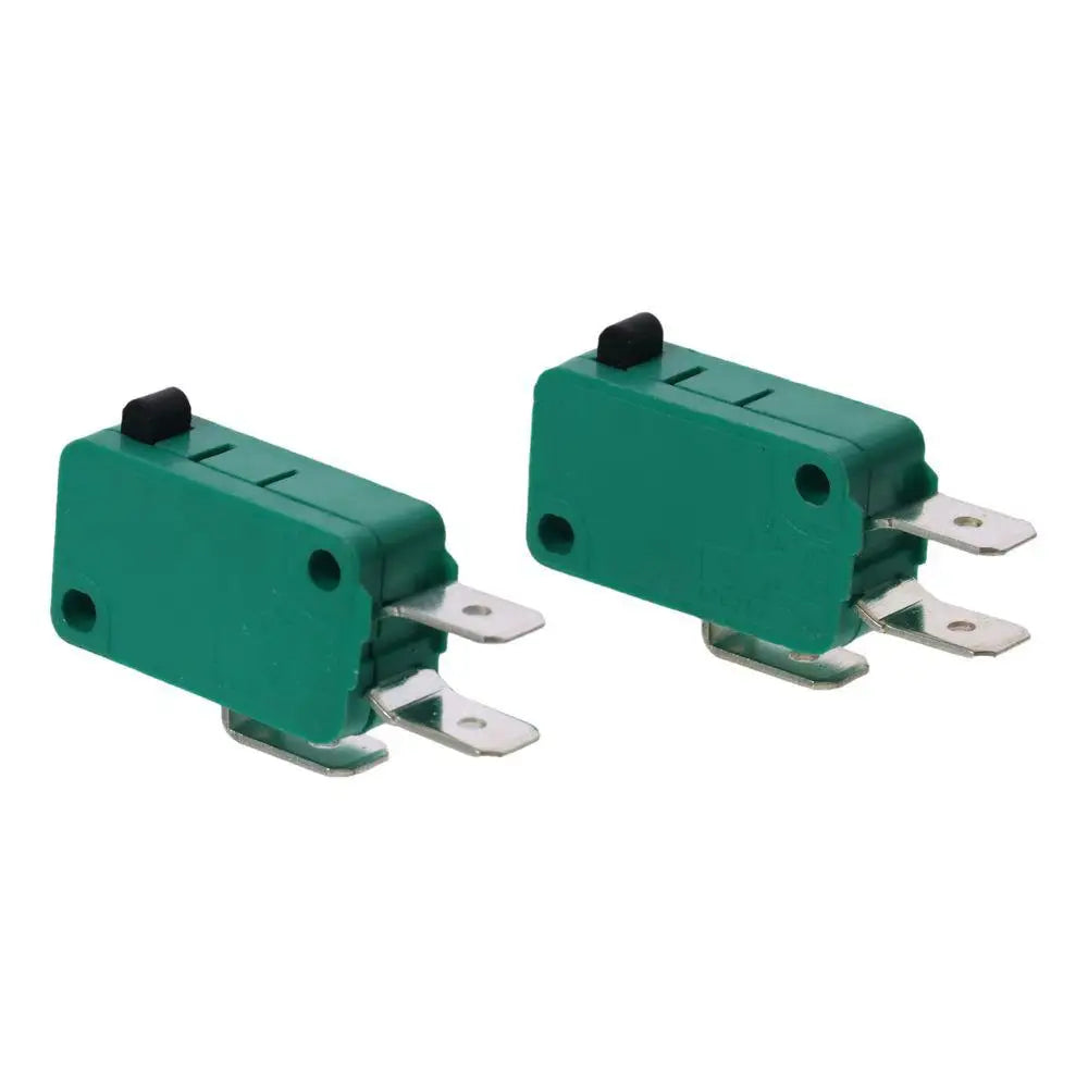 2pcs Durable KW3-OZ Micro Limit Switches 16A 125/250VAC Green Micro Switch 3 Pins SPDT NO NC Limit Switch PCB Terminals Quake 2pcs