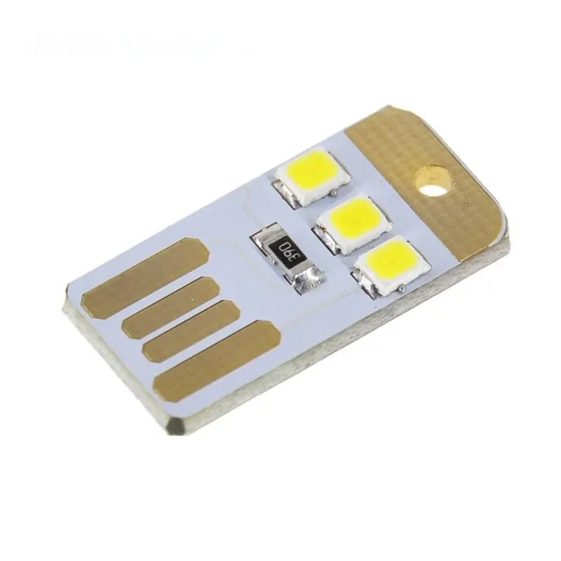5pcs USB Keyboard Mini Super Bright Light Notebook Computer Mobile Power Supply Chip LED Nightlight Quake