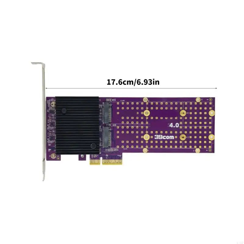 Desktop File Library Expansion Card with PCIe 4.0X4 Add-In Board Format, Two Drive Positions for Content Project Storage and Quake