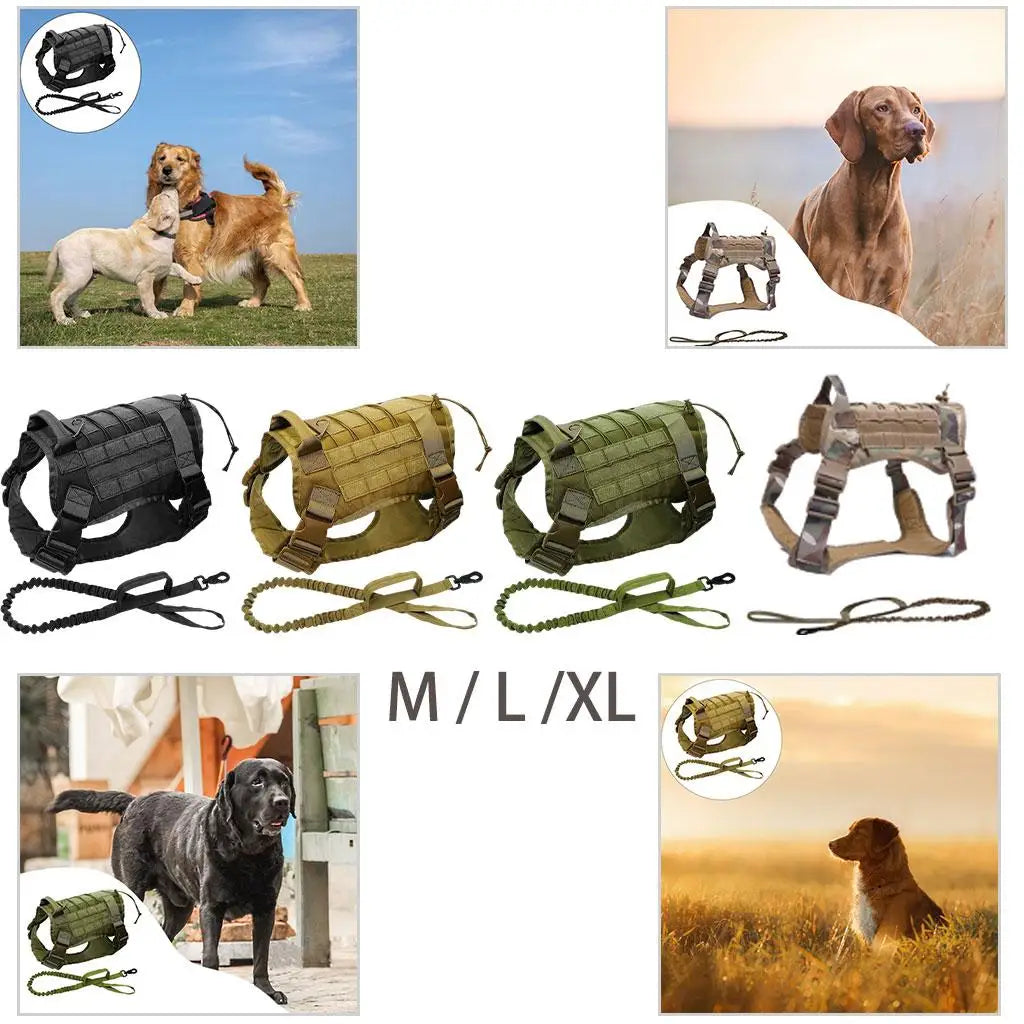 Pet Detachable Dog Harness Service Dogs for Breeds Hunting Running Quake