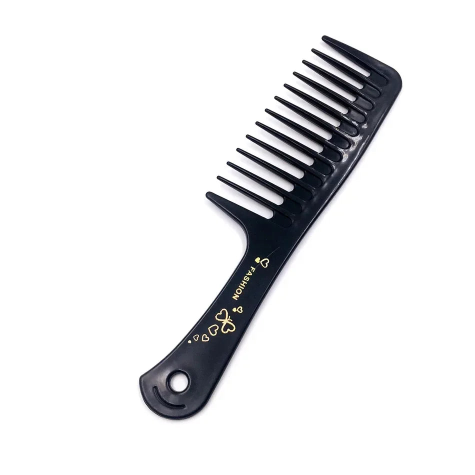 Wide Teeth Hairdressing Comb Heat Resistant Woman Wet Hook Curly Hair Brushes Professional Salon Dyeing Style Tool Coarse Quake