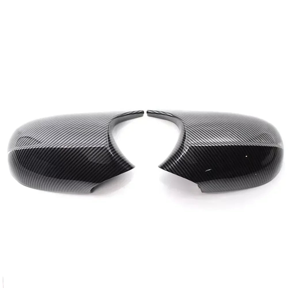 Gloss Black M Look Side Door Mirror Cover Caps Replacement For BMW E90 E91 E92 E93 E81 E82 328i 335i Pair Quake Carbon