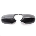 Gloss Black M Look Side Door Mirror Cover Caps Replacement For BMW E90 E91 E92 E93 E81 E82 328i 335i Pair Quake Carbon