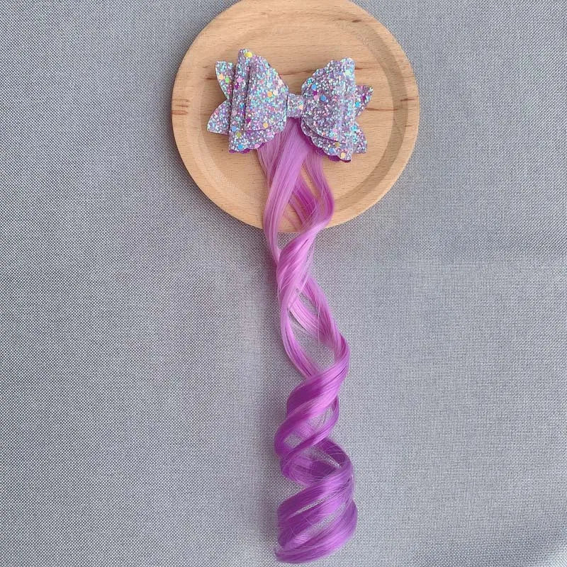 Cute Cartoon Unicorn Children Hair Braiding Accessories Little Girls Colored Braided Tools Baby Holiday Party Pony Hair Clips Quake NO.3