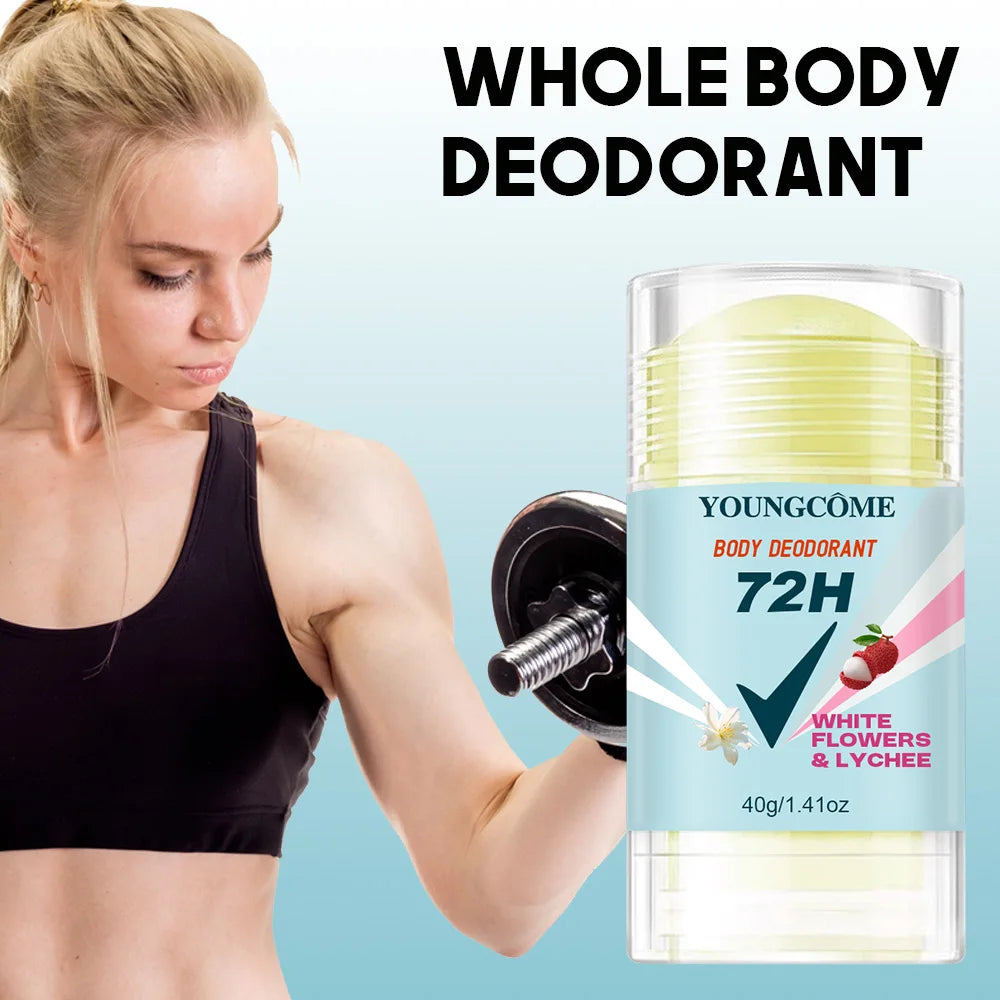  Body Deodorant 72H Anti Sweating Keep Drying Lasting Fragrance Remove Armpit Odor Underarm Refresh Sticks Fade Body Odor Quake