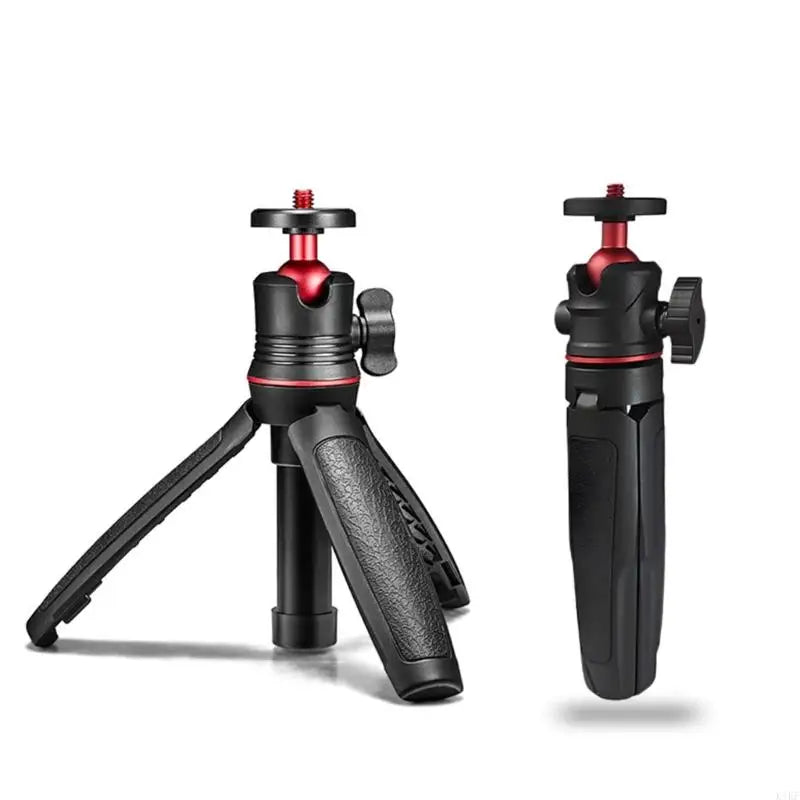 Handheld Telescopic Tripod with Smartphone Clamp Feature Stable Base for Indoor Outdoor Video Recording Black K1KF Quake