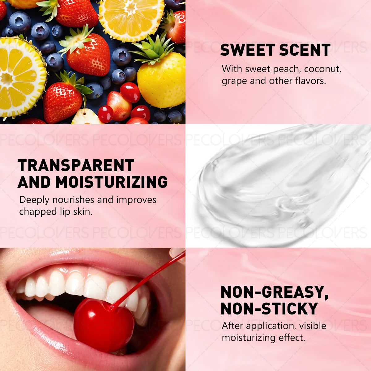 Lip Balm, Moisturizing Lips, Fruity Lip Gloss, Tinted Lip Balm, Long-lasting, Non-drying, Lip Cosmetics Quake