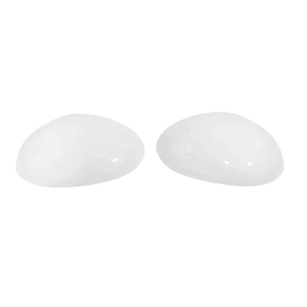 For Toyota Aygo Citroen C1 Peugeot 107 2005-2014 2x Car Replacement Rearview Side Mirror Cover Wing Cap Exterior Case Trim Decor Quake White