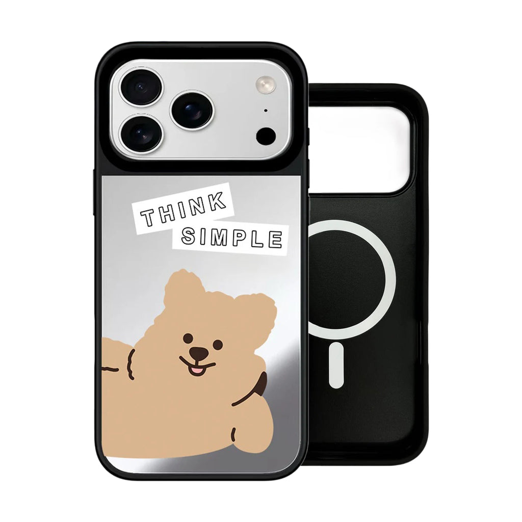 6090733 Mirror Surface Magnetic Phone Case Cover for IPhone 13 14 15 16 17 18 Pro Max Case Quake