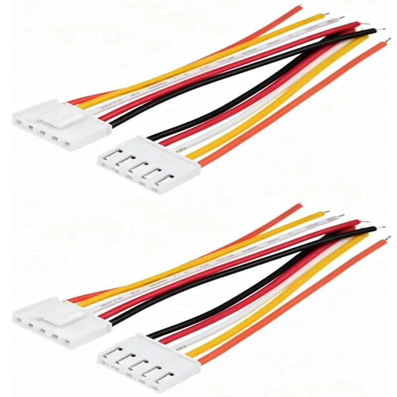 20/40cm 2Pair PH2.0mm Terminal Wire 2/3/4/5/6P Male Female Plug Jack Air Docking Connector DIY Electrical Connection Cable Quake 5P 26AWG 0.4M