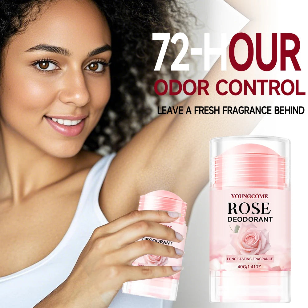 Women's Natural Anti Deodorant Body Care Stick Full Body Deodorant Smooth Stick 72 Hour Odor Control Stay Fresh Fade Body Odor Quake