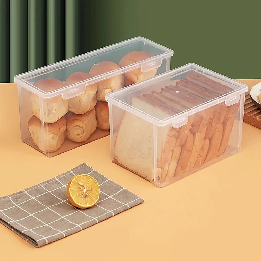 Large Capacity Storage Box Transparent Stationary Supplies Flip Box Rectangle Desktop Organizer Quake