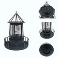 Solar Powered Lamps Outdoor Lighthouse Shaped LED Light Garden Solar Lantern for Landscape and Yard Decoration Quake Default Title