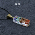 Natural Stone Gravel Pendant Necklace For Jewelry Making DIY Necklace Bracelet Accessory Wholesale Quake 55x16mm